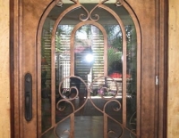 Wide iron door